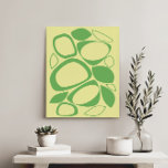 Toile Moderne Design Vert Jaune Motif Abstrait<br><div class="desc">Elevez votre espace avec notre Motif Abstrait moderne et élégant, mêlant esthétique moderne du milieu du siècle avec design scandinave. Cette oeuvre vibrante ajoute une touche de charme rétro à toutes les chambres, parfait pour ceux qui recherchent une inspiration chic et élégante. Idéal pour les amateurs de styles minimalistes et...</div>