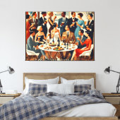 Toile Moderne du Milieu du Siècle Les Intellectuels Mart (Insitu(Chambre))