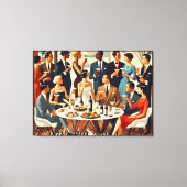 Toile Moderne du Milieu du Siècle Les Intellectuels Mart (Recto)