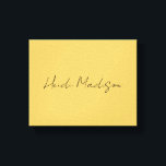 Toile Moderne Elégant Plaque Simple Couleur Or Calligrap<br><div class="desc">Modèle De Style Rétro Branché Pour Tous Les Besoins.</div>