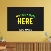 TOILE MODERNE ET MODERNE PERSONNALISABLE NOIR VÉRIFIÉ (Insitu(Salon))