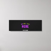 TOILE MODERNE ET MODERNE PERSONNALISABLE NOIR VÉRIFIÉ (Recto)