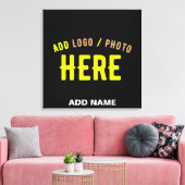 TOILE MODERNE ET MODERNE PERSONNALISABLE NOIR VÉRIFIÉ (Insitu(Salon))