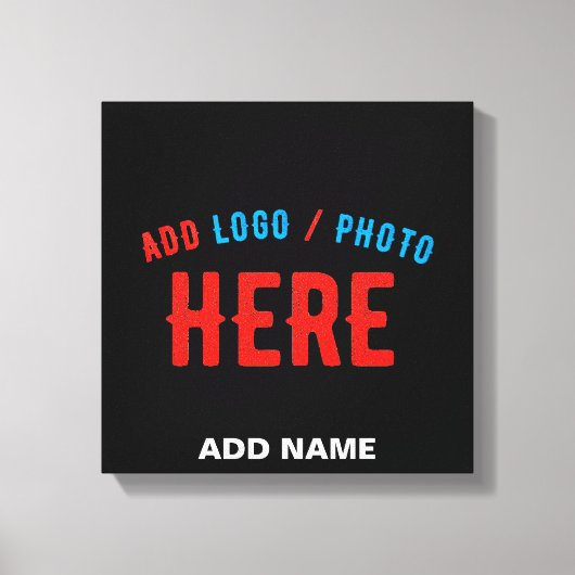 TOILE MODERNE ET MODERNE PERSONNALISABLE NOIR VÉRIFIÉ (Recto)