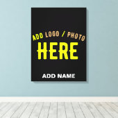 TOILE MODERNE ET MODERNE PERSONNALISABLE NOIR VÉRIFIÉ (Insitu (Plancher de Bois))