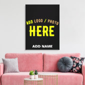 TOILE MODERNE ET MODERNE PERSONNALISABLE NOIR VÉRIFIÉ (Insitu(Salon))