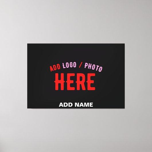 TOILE MODERNE ET MODERNE PERSONNALISABLE NOIR VÉRIFIÉ (Recto)