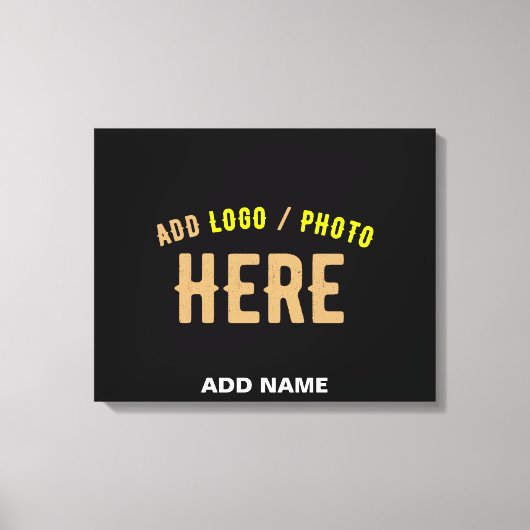 TOILE MODERNE ET MODERNE PERSONNALISABLE NOIR VÉRIFIÉ (Recto)