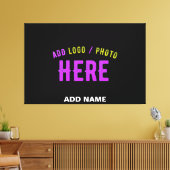 TOILE MODERNE ET MODERNE PERSONNALISABLE NOIR VÉRIFIÉ (Insitu(Salon))