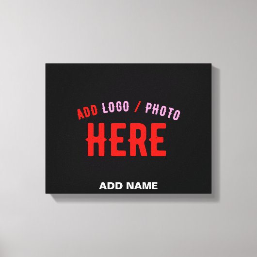 TOILE MODERNE ET MODERNE PERSONNALISABLE NOIR VÉRIFIÉ (Recto)