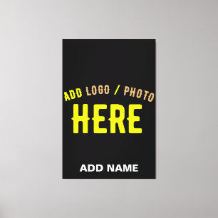 TOILE MODERNE ET MODERNE PERSONNALISABLE NOIR VÉRIFIÉ