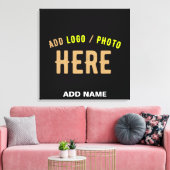 TOILE MODERNE ET MODERNE PERSONNALISABLE NOIR VÉRIFIÉ (Insitu(Salon))