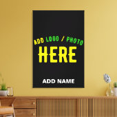 TOILE MODERNE ET MODERNE PERSONNALISABLE NOIR VÉRIFIÉ (Insitu(Salon))