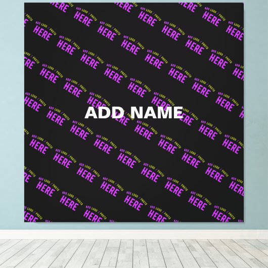 TOILE MODERNE ET MODERNE PERSONNALISABLE NOIR VÉRIFIÉ (Insitu (Plancher de Bois))