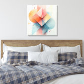 Toile moderne géométrique Abstraite. (Insitu(Chambre))