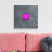 Toile Moderne Grise Ardoise — Fuchsia Lavande (Insitu(Salon))