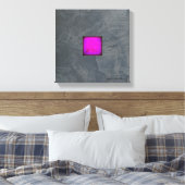 Toile Moderne Grise Ardoise — Fuchsia Lavande (Insitu(Chambre))