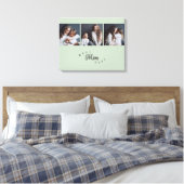 Toile Moderne Meilleure Maman Élégant Script 3 Photo (Insitu(Chambre))