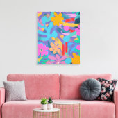 Toile Moderne mignon Abstrait coloré Artiste (Insitu(Salon))