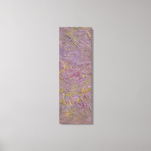 Toile Moderne rose jaune vert pourpre noir tendance