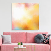 Toile Moderne tendance Art Abstrait Bleu Jaune Rouge vio (Insitu(Salon))