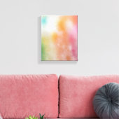 Toile Moderne tendance Rouge rose bleu violet vert jaune (Insitu(Salon))