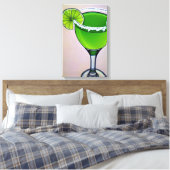 Toile Moderne Vert Super Liquide Margarita Art Big (Insitu(Chambre))