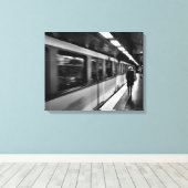 Toile Moderne, vie urbaine parisienne (Insitu (Plancher de Bois))