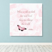 Toile Modifier la citation du Bouddha mondial (Insitu (Plancher de Bois))