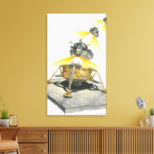 Toile Module Apollo 11 Eagle décollant de la Lune (Insitu(Salon))