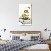Toile Module Apollo 11 Eagle décollant de la Lune (Insitu(Chambre))