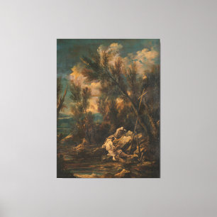 Toile Moines chartreux dans un paysage, Alessandro Magna