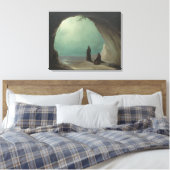 Toile Moines dans une Grotte (par Carl Blechen) (Insitu(Chambre))