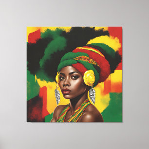 Toile Mois de l'histoire noire Melanin Femmes Black Girl