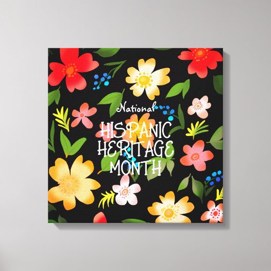 TOILE MOIS DU PATRIMOINE HISPANIQUE NATIONAL (Recto)