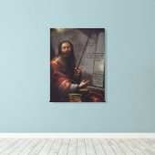 Toile Moïse et les tablettes de la loi (Insitu (Plancher de Bois))