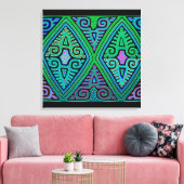 Toile Mola diamant indien Kuna (Insitu(Salon))