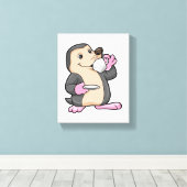 Toile Mole avec coupe de café et soucoupe (Insitu (Plancher de Bois))