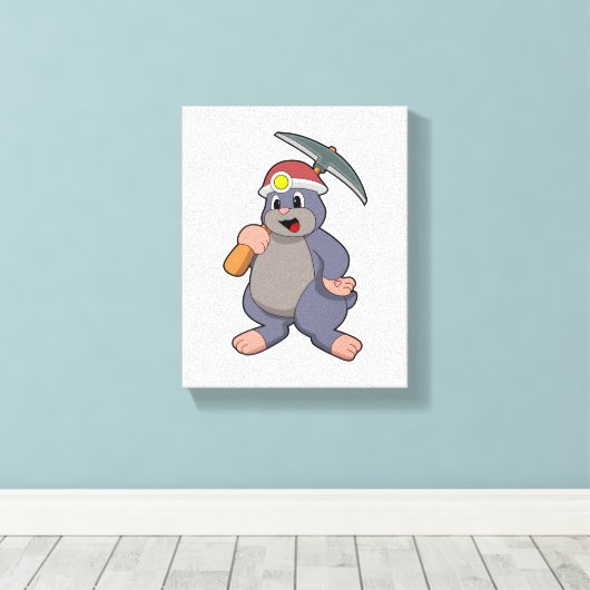 Toile Mole avec Pickaxe (Insitu (Plancher de Bois))