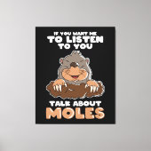 Toile Mole Day Funny Mole Parler de Mole (Recto)