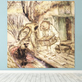 Toile Mole et Ratty en excursion en bateau par Arthur Ra (Insitu (Plancher de Bois))
