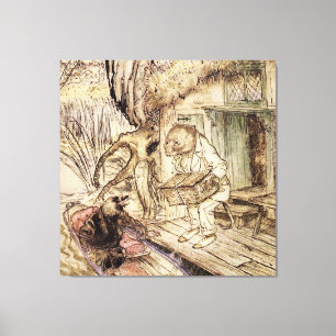 Toile Mole et Ratty en excursion en bateau par Arthur Ra