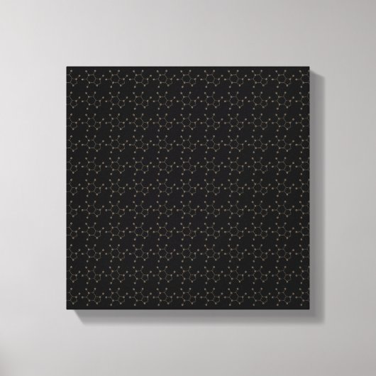 Toile molécule de fèves de caféine (Recto)