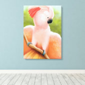 Toile Molluccan Rose Cockatoo Enveloppée (Insitu (Plancher de Bois))