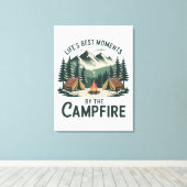 Toile Moments au feu de camp (Insitu (Plancher de Bois))