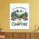 Toile Moments au feu de camp (Insitu(Salon))