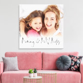 Toile Mommy and Me Besties Photo Overlay Coeur Script (Insitu(Salon))