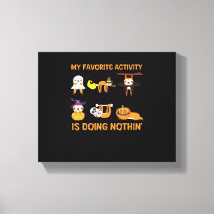 Toile Mon Activité Préférée Est De Ne Faire Rien De Rétr