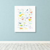 Toile Mon alphabet de dinosaure (Insitu (Plancher de Bois))