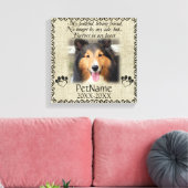 Toile Mon Ami Fidèle Pet Sympathie Custom Burlap (Insitu(Salon))